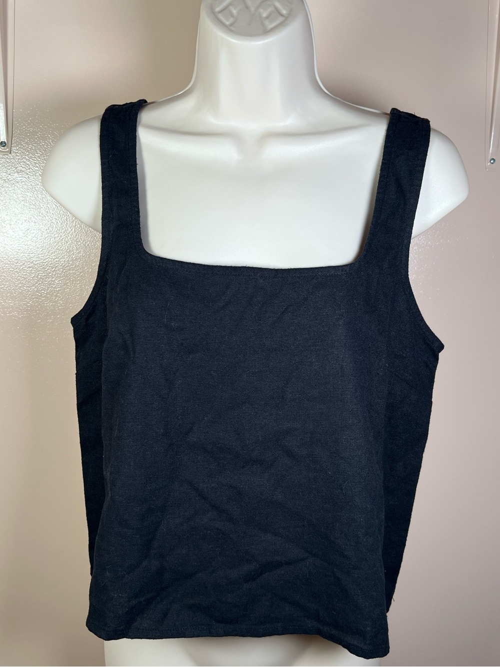 Express Linen Square-Neck Tank Top NWT
